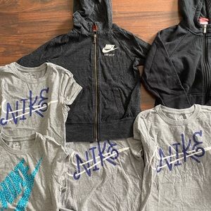 Girls Nike shirts and jackets